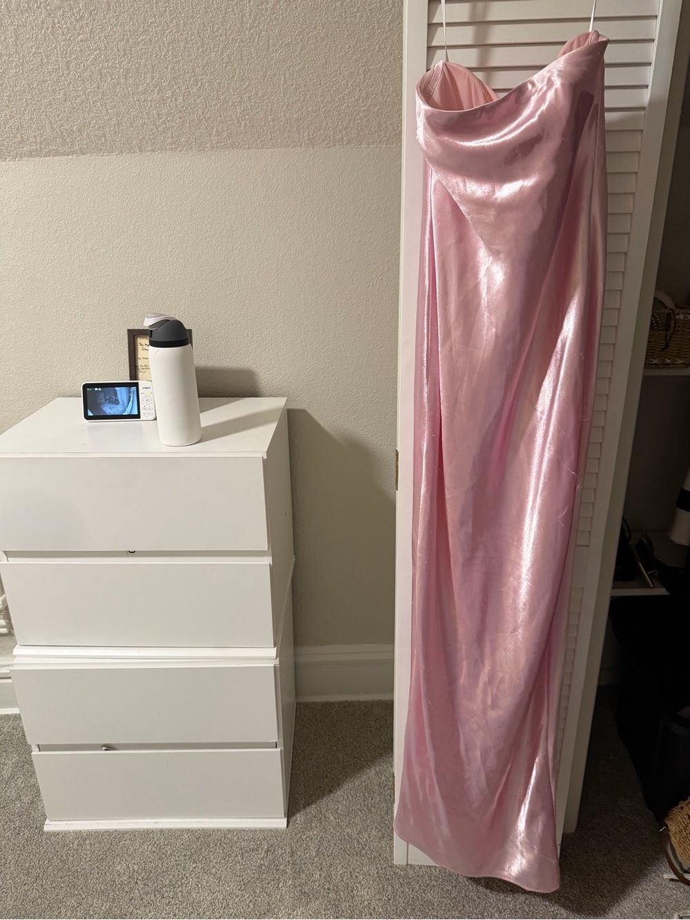 Lovers + Friends Satin Strapless Maxi Dress in Light Pink - Picture 11 of 11